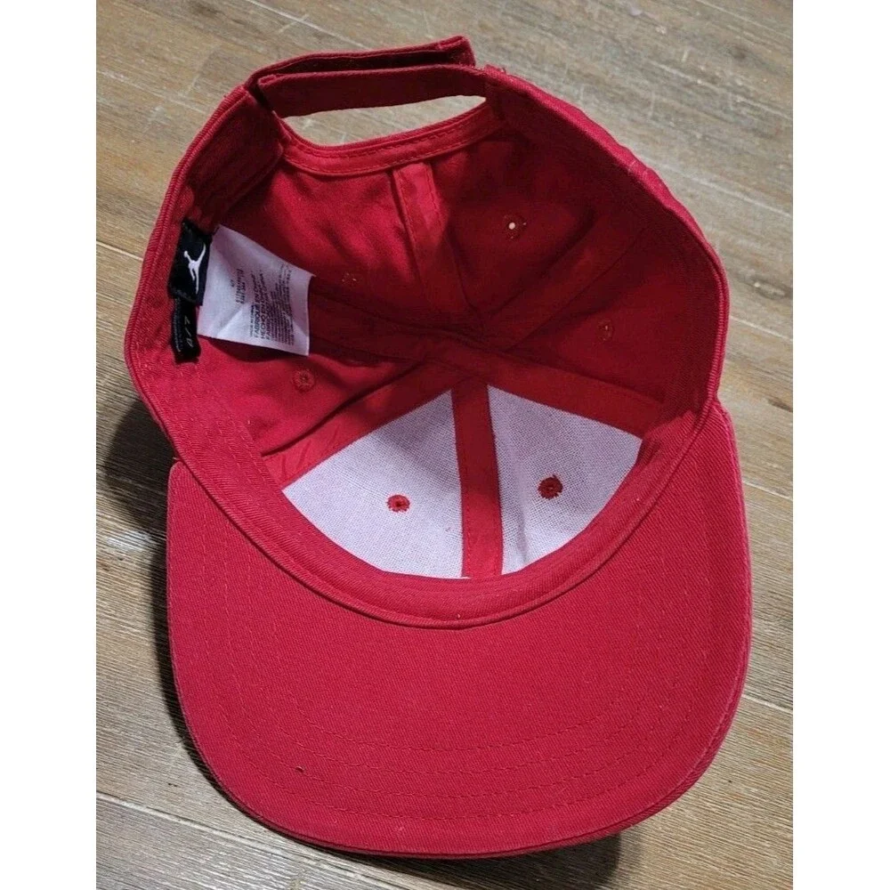 Jordan Jumpman Youth 4-7 Red With White Logo Strapback Hat Cap Micheal NBA